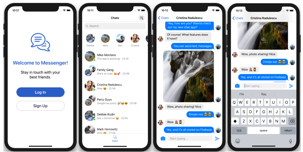 real-time ios chat app