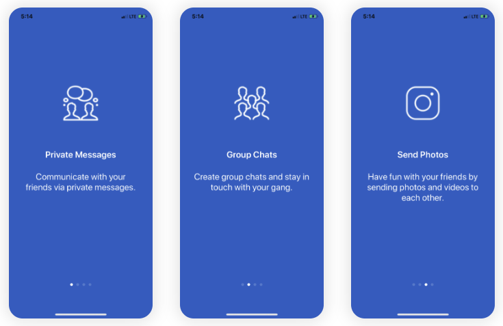 walkthrough screens