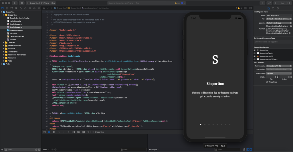 Xcode Device Selection