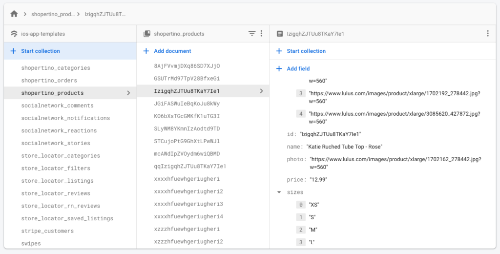 Firebase Products