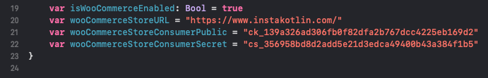 Swift config