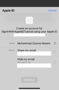 How to Implement “Sign in with Apple” Button in Swift