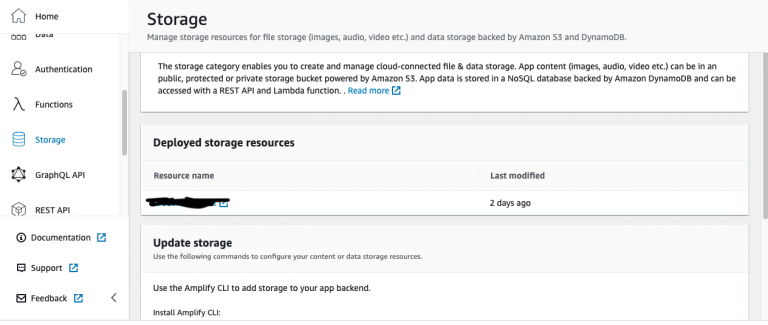 enabling storage
