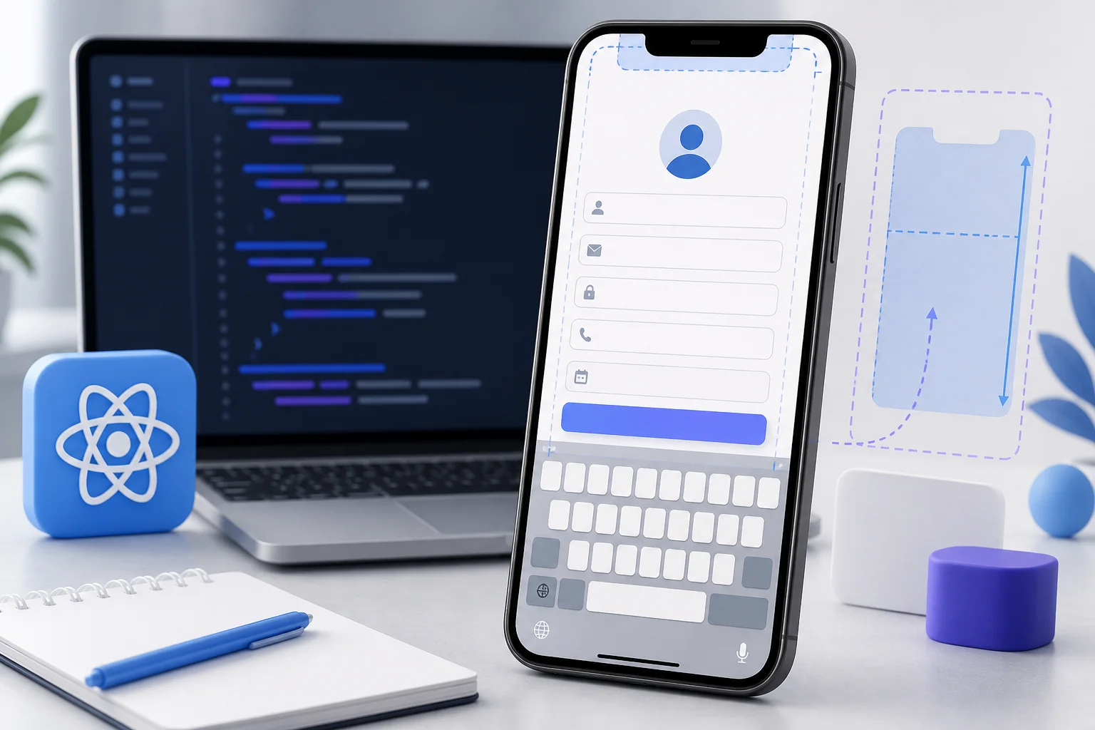 React Native KeyboardAvoidingView form layout